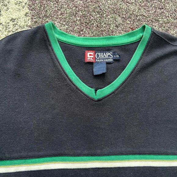 Chaps Ralph Lauren Men's Vintage V-Neck T-Shirt - Picture 3 of 6